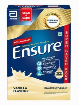Ensure Complete, Balanced Nutrition Vanilla Flavour Powder for Adults